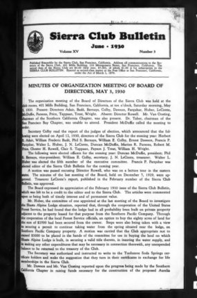 Sierra Club Bulletin 1930 Vol 15 No 3 June thumbnail